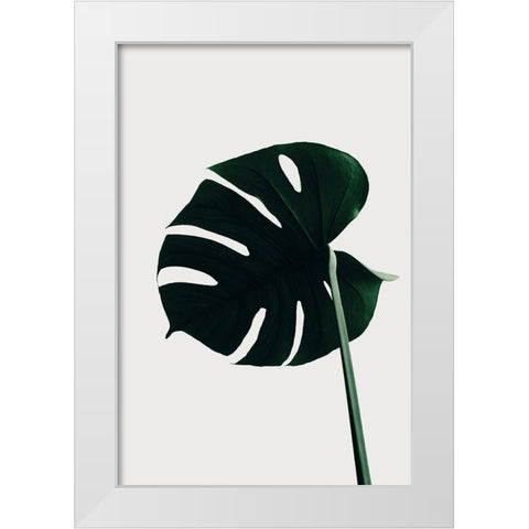 Monstera Natural 04 White Modern Wood Framed Art Print by 1x Studio III