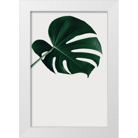 Monstera Natural 19 White Modern Wood Framed Art Print by 1x Studio III
