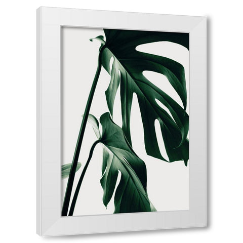 Monstera Natural 27 White Modern Wood Framed Art Print by 1x Studio III