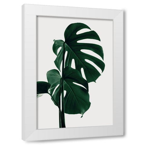 Monstera Natural 28 White Modern Wood Framed Art Print by 1x Studio III