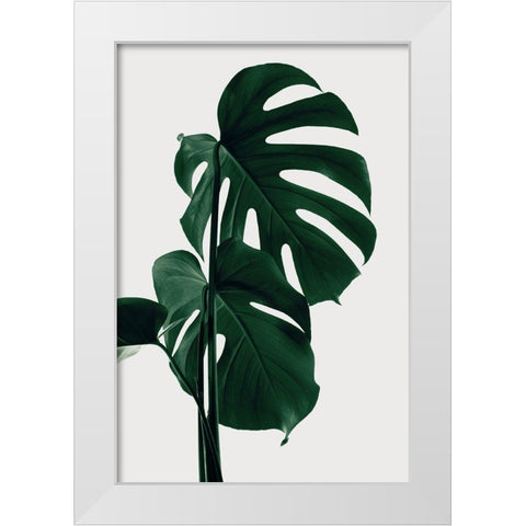 Monstera Natural 28 White Modern Wood Framed Art Print by 1x Studio III
