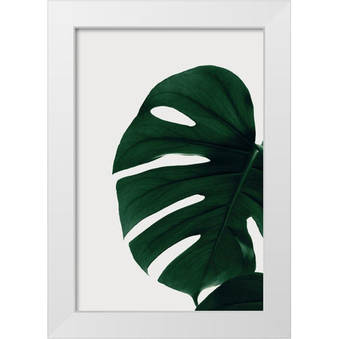 Monstera Natural 30 White Modern Wood Framed Art Print by 1x Studio III