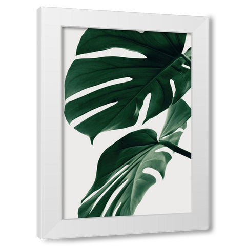 Monstera Natural 31 White Modern Wood Framed Art Print by 1x Studio III