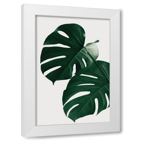 Monstera Natural 32 White Modern Wood Framed Art Print by 1x Studio III