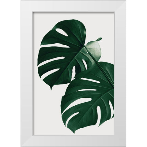 Monstera Natural 32 White Modern Wood Framed Art Print by 1x Studio III