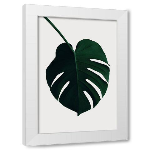 Monstera Natural 35 White Modern Wood Framed Art Print by 1x Studio III