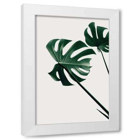 Monstera Natural 47 White Modern Wood Framed Art Print by 1x Studio III
