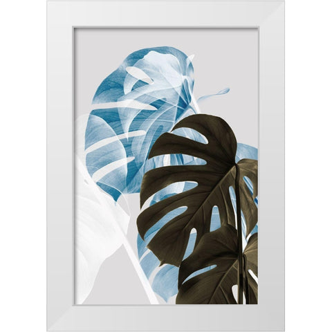 Monstera Creative 02 White Modern Wood Framed Art Print by 1x Studio III