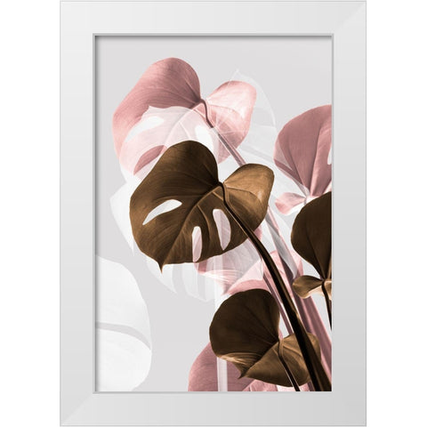 Monstera Creative 11 White Modern Wood Framed Art Print by 1x Studio III