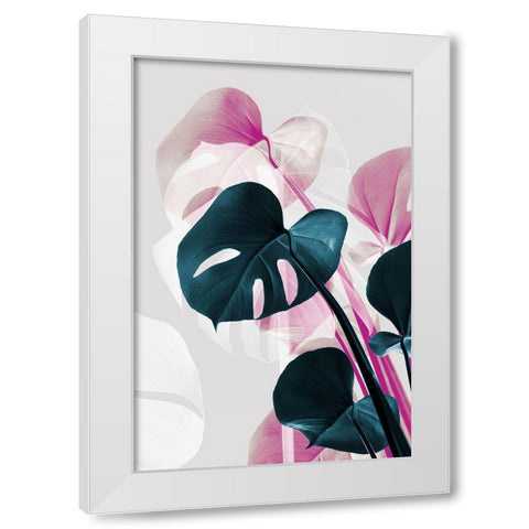 Monstera Creative 12 White Modern Wood Framed Art Print by 1x Studio III