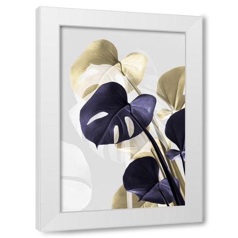 Monstera Creative 14 White Modern Wood Framed Art Print by 1x Studio III