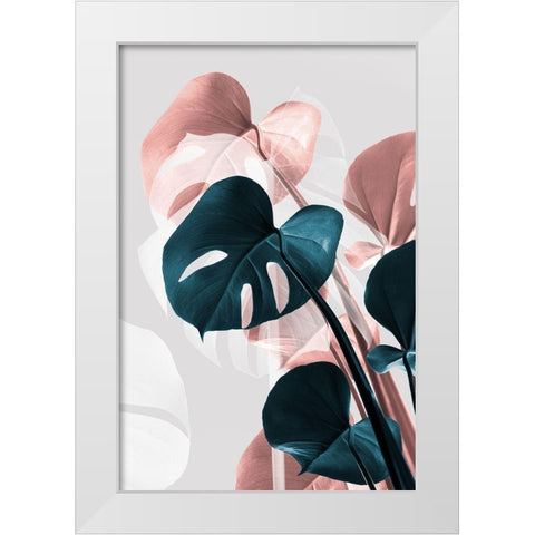 Monstera Creative 17 White Modern Wood Framed Art Print by 1x Studio III