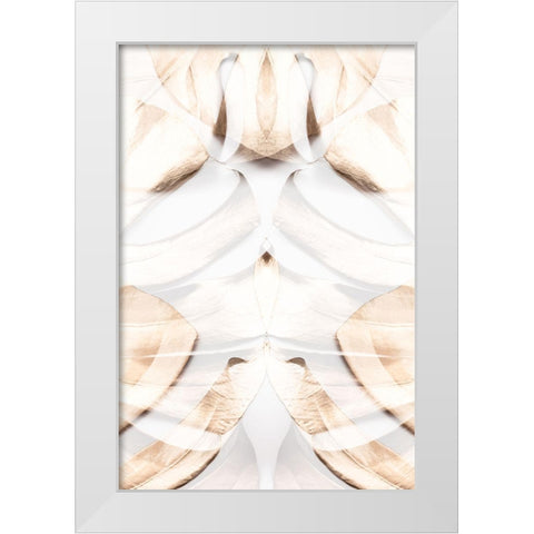 Monstera Gold 12 White Modern Wood Framed Art Print by 1x Studio III