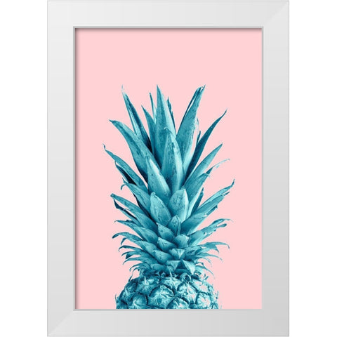 Pineapple Pink 07 White Modern Wood Framed Art Print by 1x Studio III