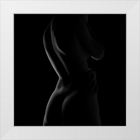 Torso #2 White Modern Wood Framed Art Print by Cloud, Mountain