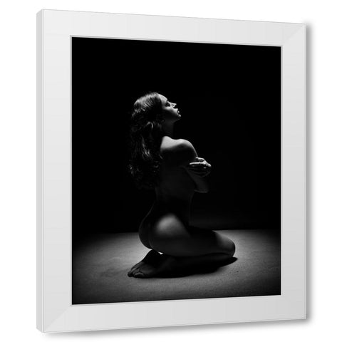 Under The Light White Modern Wood Framed Art Print by Yang, James