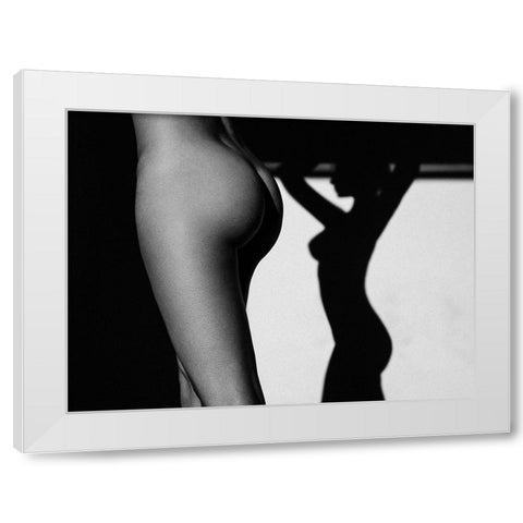 Sensual Beauty White Modern Wood Framed Art Print by Krystynek MQEP, Martin