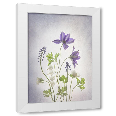 Spring White Modern Wood Framed Art Print by L., Binbin