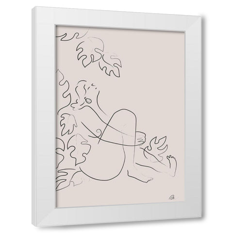 Embrace Nature Beige White Modern Wood Framed Art Print by 1x Studio II