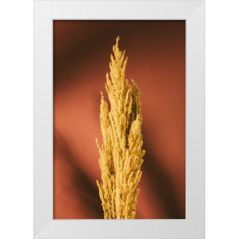 Yellow Grass Rust White Modern Wood Framed Art Print by 1x Studio III