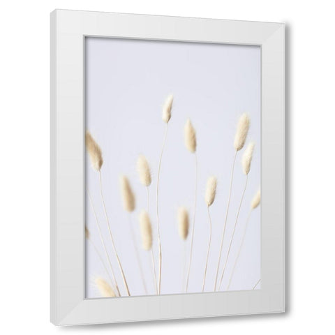 Bunny Grass No 3 White Modern Wood Framed Art Print by 1x Studio III