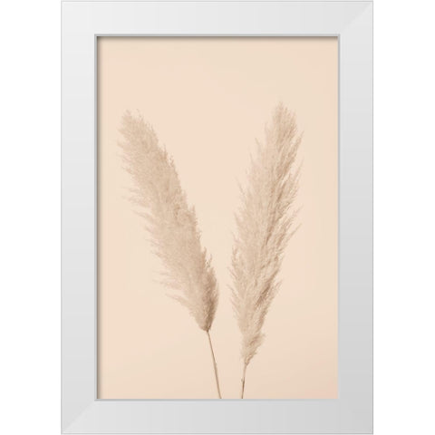 Pampas Grass Beige 01 White Modern Wood Framed Art Print by 1x Studio III