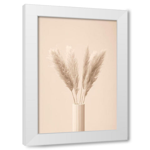 Pampas Grass Beige 11 White Modern Wood Framed Art Print by 1x Studio III