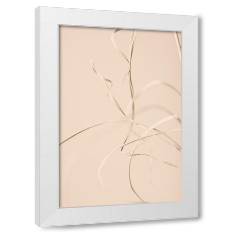 Dried Grass Beige 02 White Modern Wood Framed Art Print by 1x Studio III