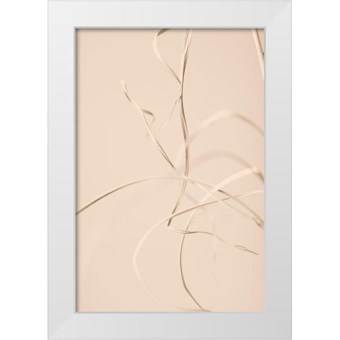 Dried Grass Beige 02 White Modern Wood Framed Art Print by 1x Studio III