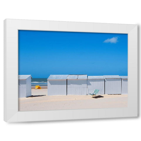 Untitled White Modern Wood Framed Art Print by Della Latta, Massimo