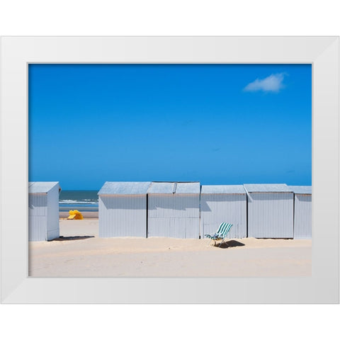 Untitled White Modern Wood Framed Art Print by Della Latta, Massimo