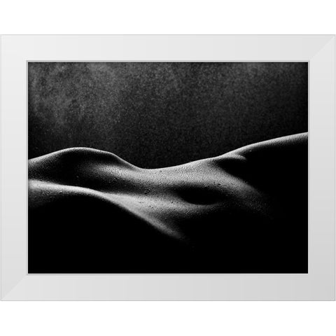 The Mist White Modern Wood Framed Art Print by Yang, James