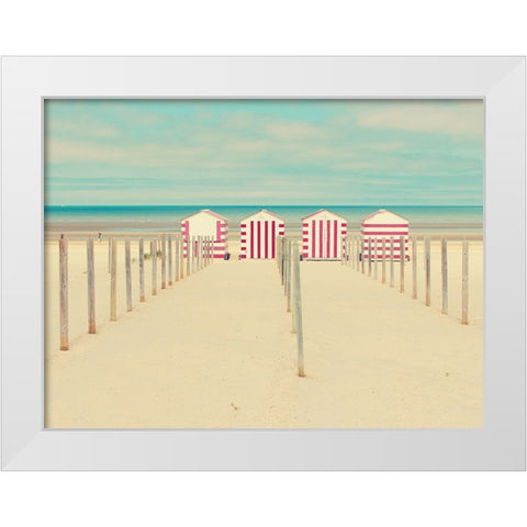 Untitled White Modern Wood Framed Art Print by Della Latta, Massimo