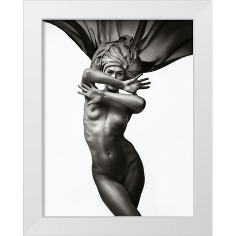 Thorn. Series Flowers White Modern Wood Framed Art Print by Nazarov, Mark