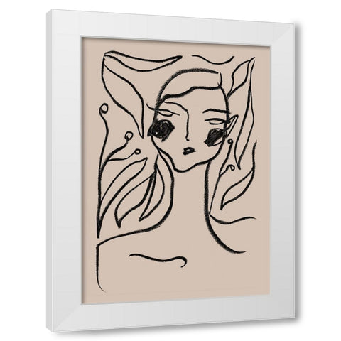 Gaia Black White Modern Wood Framed Art Print by 1x Studio