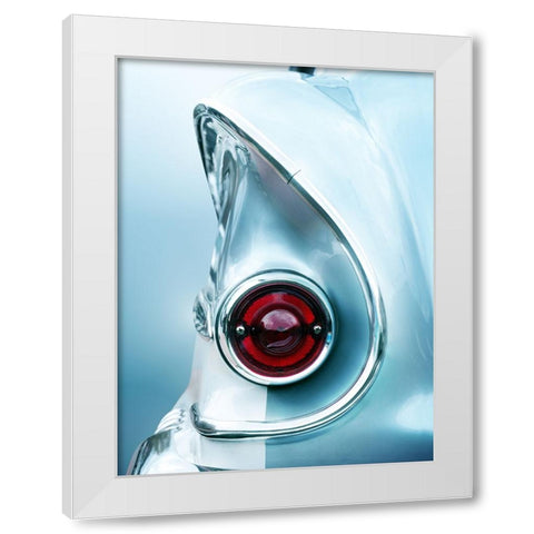 Us Classic Car 1958 Brookwood White Modern Wood Framed Art Print by Gube, Beate