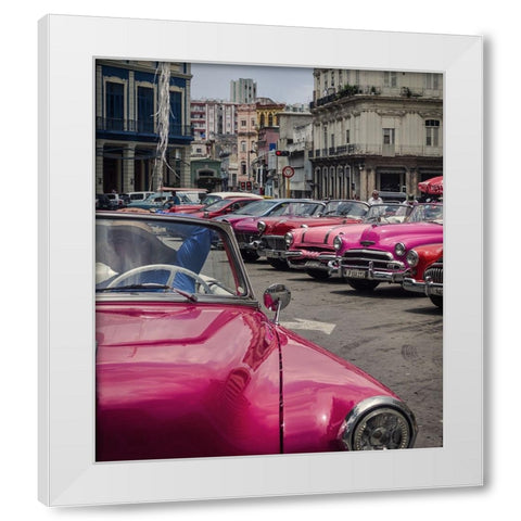 Havana Mood White Modern Wood Framed Art Print by Stranak, Pavol