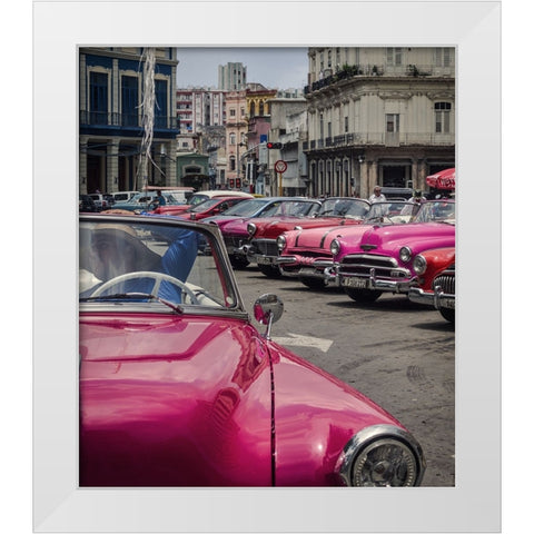 Havana Mood White Modern Wood Framed Art Print by Stranak, Pavol