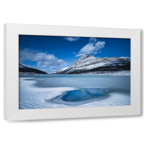 Ice Lake Time White Modern Wood Framed Art Print by Li, Yongnan