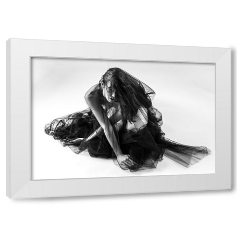 No Title Yet White Modern Wood Framed Art Print by Golob, Gorazd