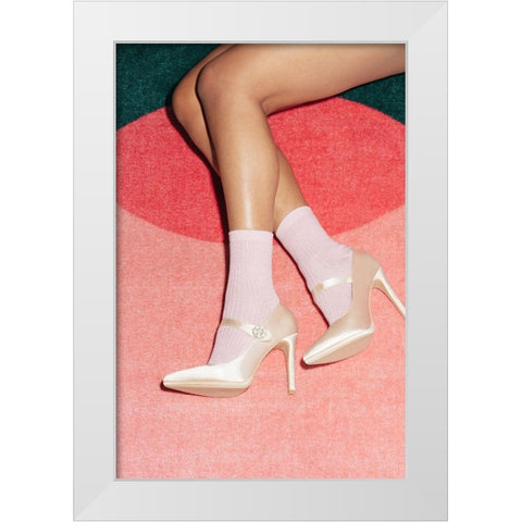 Chill with Me White Modern Wood Framed Art Print by 1x Studio III