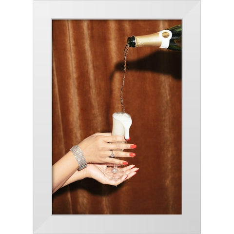 Celebration 01 White Modern Wood Framed Art Print by 1x Studio III