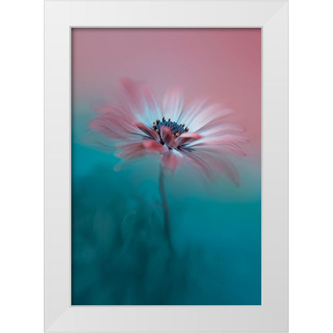 Pink Magic White Modern Wood Framed Art Print by Jacobs, Lydia