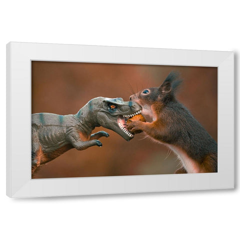 Battle Of The Year White Modern Wood Framed Art Print by Colemont, Niki