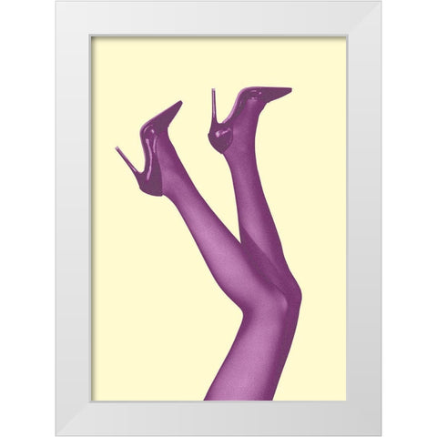 Kick Up Your Heels #05 White Modern Wood Framed Art Print by 1x Studio III