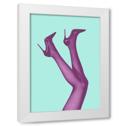 Kick Up Your Heels #06 White Modern Wood Framed Art Print by 1x Studio III