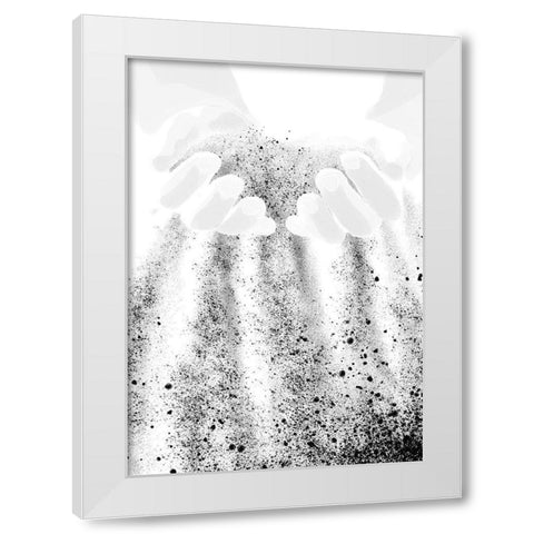 Sand White Modern Wood Framed Art Print by 1x Studio II
