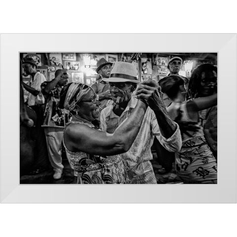 Casa De Musica White Modern Wood Framed Art Print by Bauer, Andreas