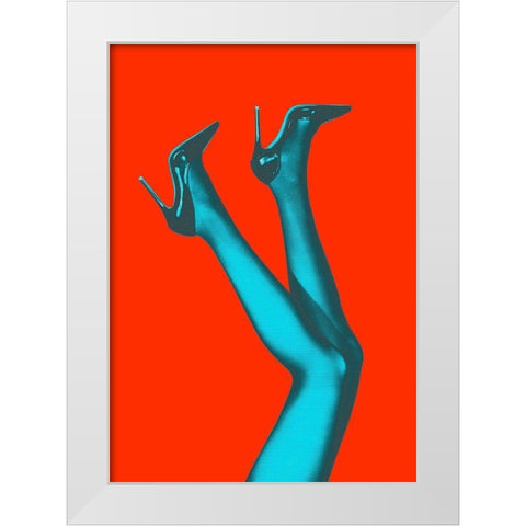 Kick up Your Heels #07 White Modern Wood Framed Art Print by 1x Studio III