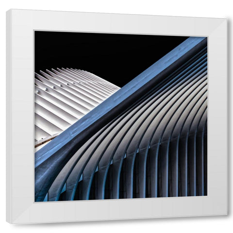Escape From New York Ii White Modern Wood Framed Art Print by Compagnucci, Patrick